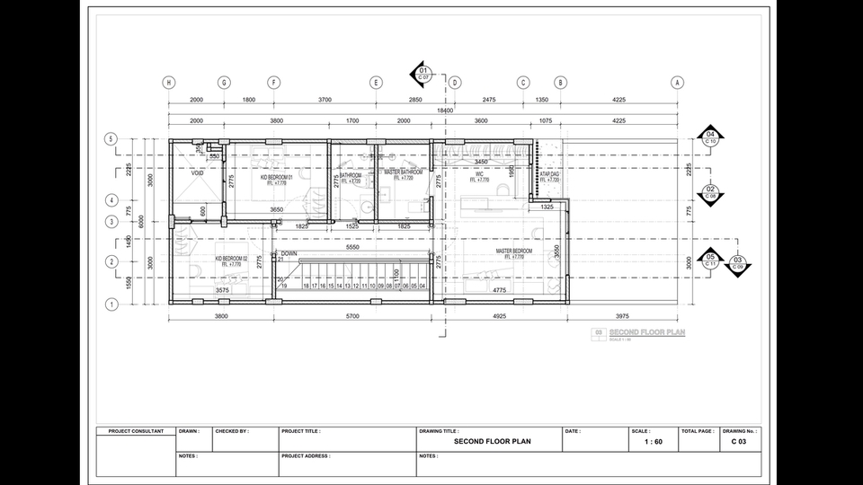 CAD Drawing - Gambar Kerja Autocad 2D : Arsitek, Struktur, MEP - 17