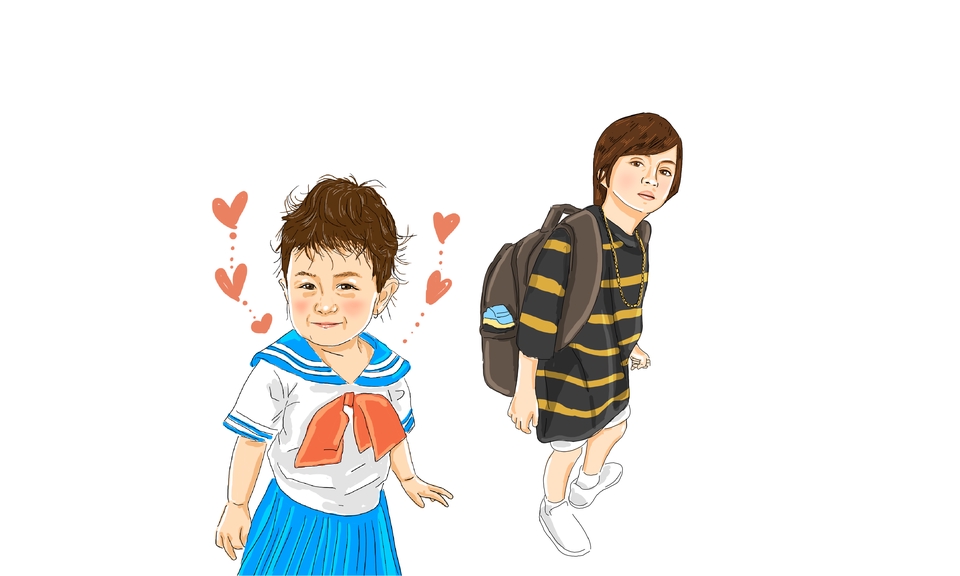 Gambar Potret - Ilustrasi Vector Wajah/ Kartun/ Komik - 4