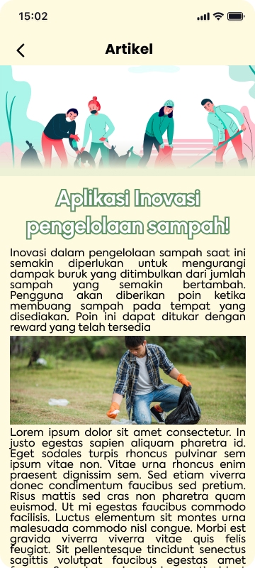 Jasa desain UI UX untuk aplikasi pengelolaan sampah, mobile app development, desain web, desain UX, ui ux desain, ui desain, ux desain, user interface design.