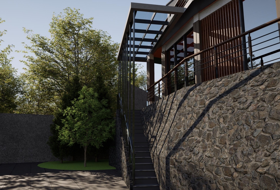 Jasa Desain Eksterior Rumah Minimalis Modern - Render 3D - Arsitek 3D