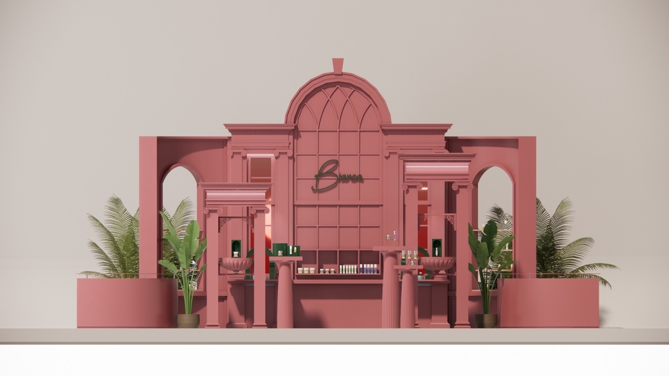 3D & Perspektif - Pop Up Store Cosmetic Brand - 1