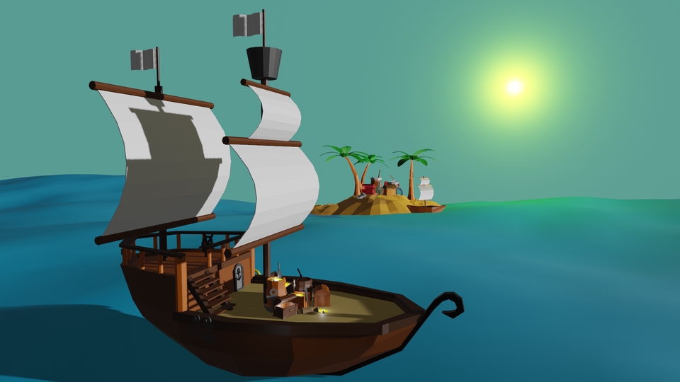 Jasa desain 3d kapal layar untuk desain exterior 3d dan render 3d.