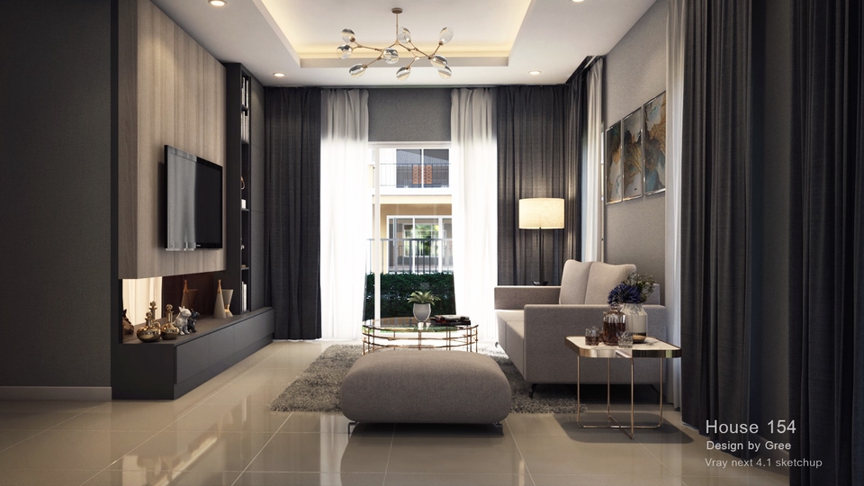 3D Perspective - รับทำภาพ 3D PERSPECTIVE / SKETCHUP VRAY RENDER / INTERIOR / EXTERIOR - 9