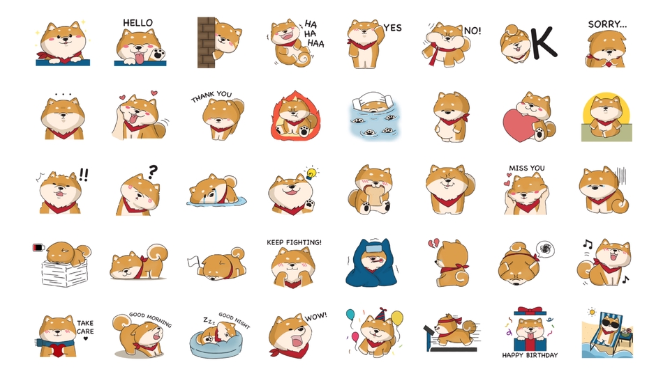 ออกแบบ LINE Sticker - รับออกแบบ Sticker Line สัตว์ สิ่งของโดยเฉพาะค่า - 4