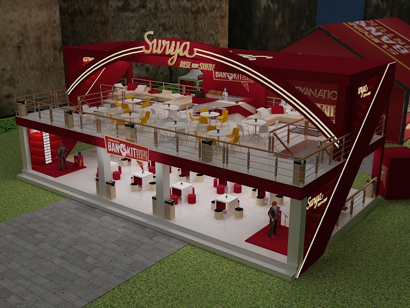3D & Perspektif - 3d desain booth Pameran - 14