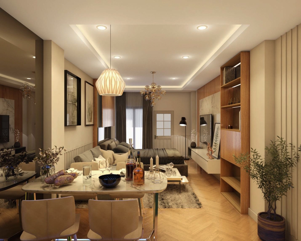 รับทำภาพ 3D Interior Perspective (งานภายใน)