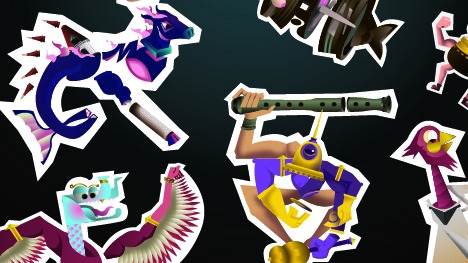 ภาพประกอบเวกเตอร์ - ออกเเบบ Vector Characters สไตล์ประหลาดๆ - 1