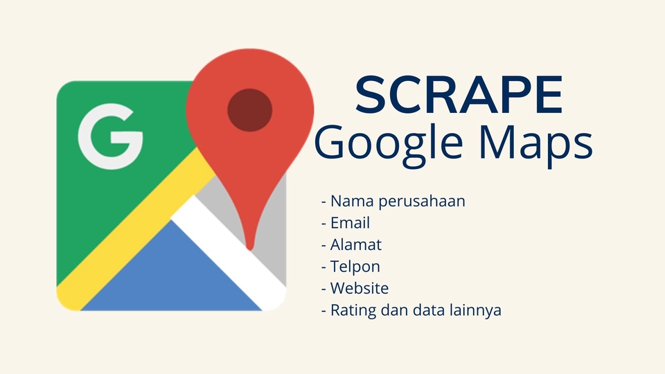 Jasa Lainnya di Web dan Pemrograman - Scraping Google Maps + Visualisasi Data