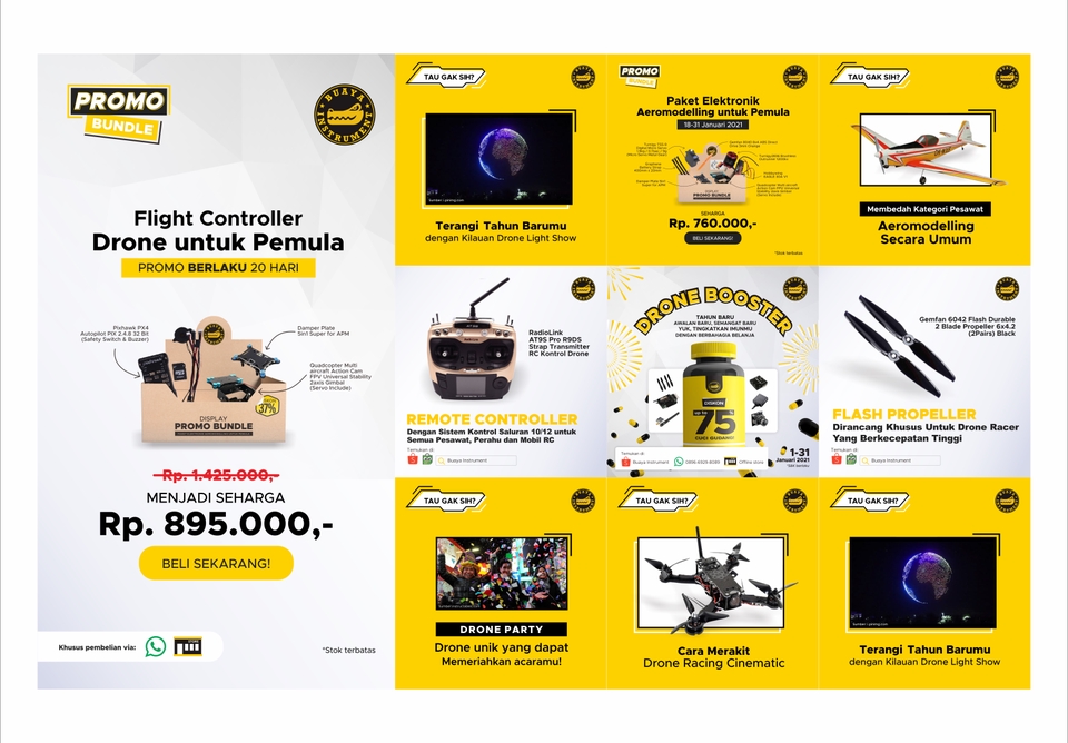 Jasa digital marketing dan iklan online, seperti jasa iklan Instagram, jasa iklan Facebook Ads, jasa pasang iklan di Google, Google Shopping Ads, dan lain sebagainya.