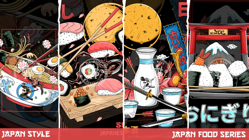 Desain Kaos & Motif - DESAIN KAOS CUSTOM JAPAN STYLE / MECHA - 2
