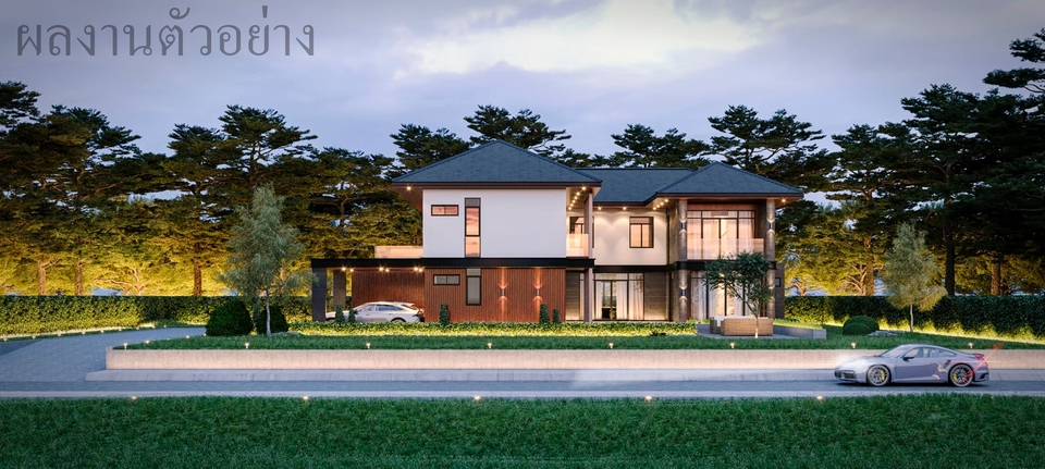 3D Perspective - รับทำและออกแบบ 3D Perspective Exterior - 7