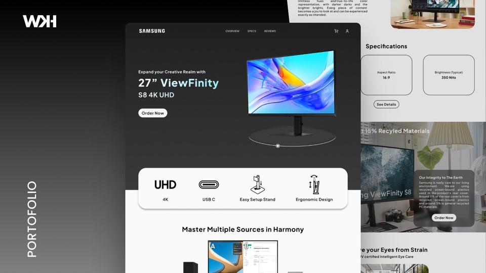 Desain UI UX Website Samsung ViewFinity S8 4K: Jasa Desain UI UX Profesional, UI UX Web Design, Desain Aplikasi