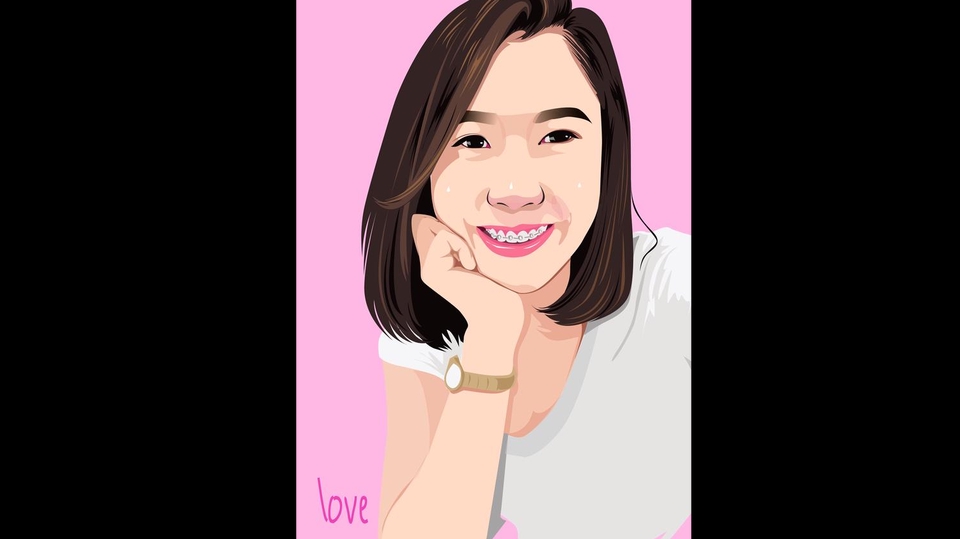 วาดภาพเหมือน Portrait - วาดภาพสไตล์เกือบเหมือน - 2