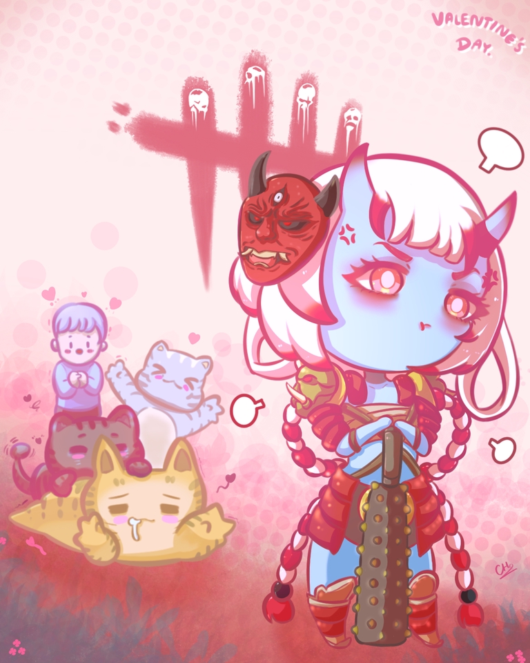 รับวาดรูปภาพประกอบตัวละครอนิเมะ สไตล์น่ารัก สำหรับวันวาเลนไทน์