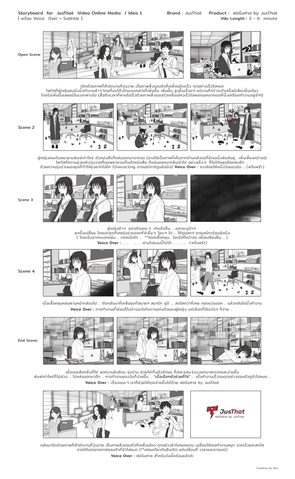วาด/ออกแบบสตอรี่บอร์ด - รับวาด Storyboard 🎨✏️ Creative Think / Concept Ideas / Mood Board 👩🏻🦳👩🏻🦰 - 8