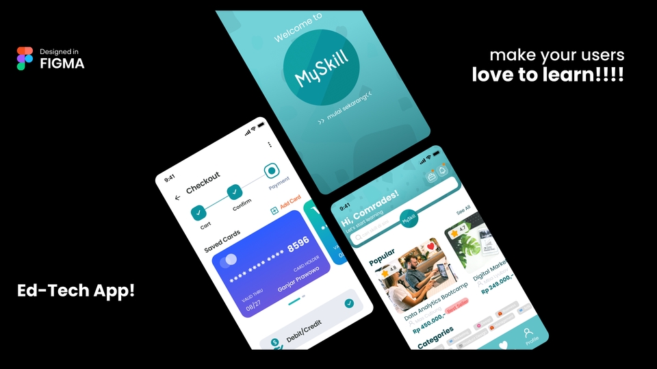 UI/UX Design untuk Aplikasi, Landing Page, dan tampilan kanal digital lainnya