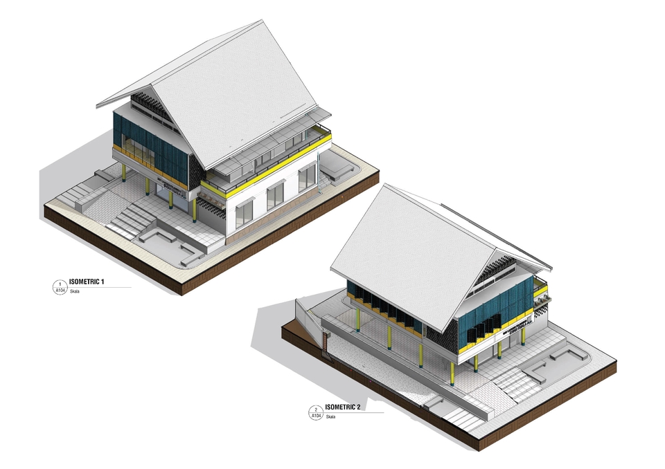 CAD Drawing - Jasa Gambar Kerja BIM - DED (ARS, STR, MEP) dengan REVIT - 13