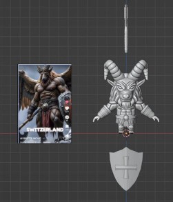 รับสร้างเกม 3D โมเดลตัวละครเกม สไตล์แฟนตาซี พร้อมอาวุธและโล่ เหมาะสำหรับเกมมือถือและออนไลน์