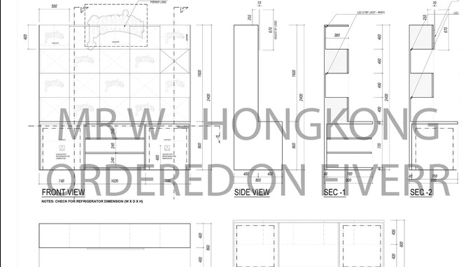 CAD Drawing - Gambar Kerja Furniture - 2