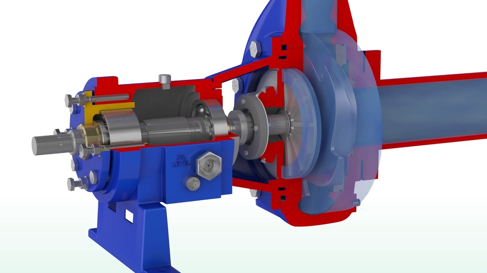 รับทำ 3d animation แบบจำลองปั๊มน้ำ 3 มิติ สำหรับงานนำเสนอ