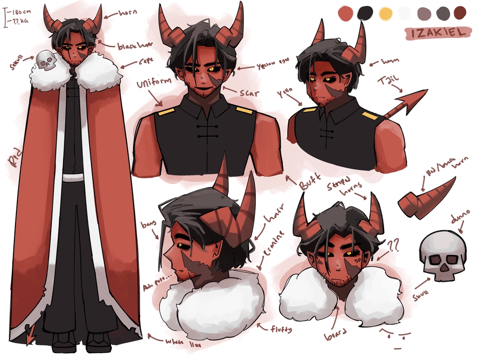 Jasa desain karakter fantasi, desain karakter monster, karakter desain game, karakter vtuber