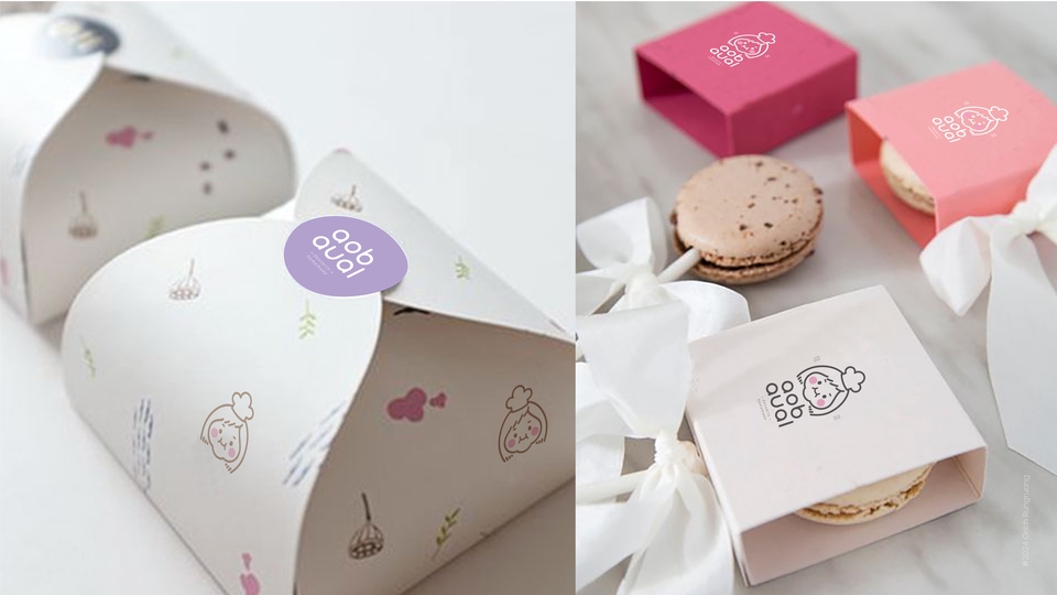 ออกแบบ CI บริษัท สไตล์น่ารัก แพคเกจจิ้งสวยงาม ออกแบบโลโก้ สีสันสดใส