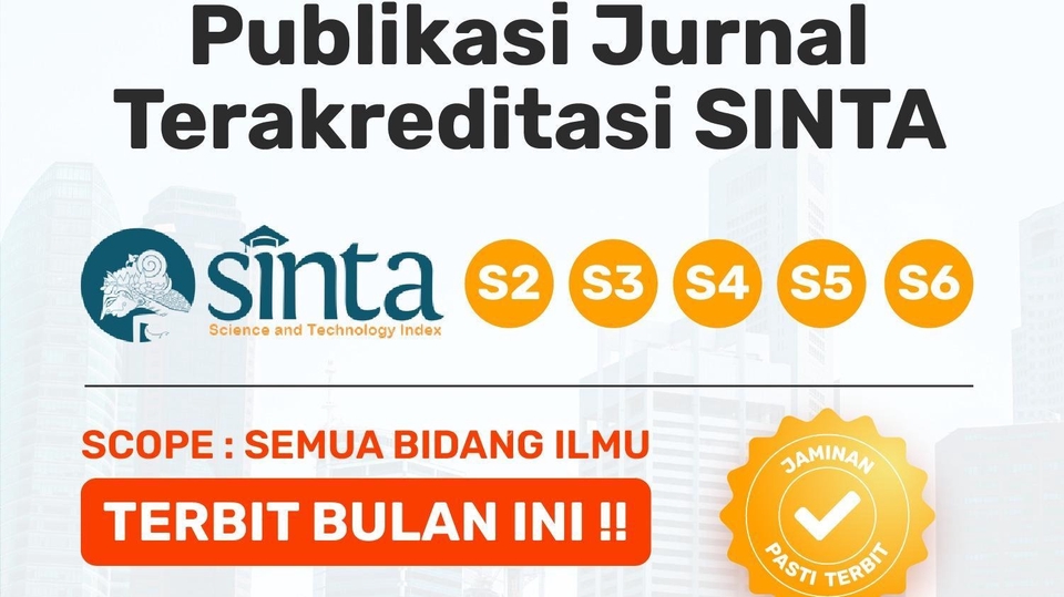 Jasa Lainnya di Penulisan dan Penerjemahan - Publish/Submit Jurnal Nasional (SINTA) dan International (SCOPUS)