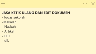 Pengetikan Umum - JASA PENGETIKAN ULANG DOCUMENT - 1