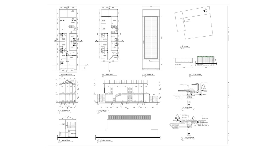 Jasa drafter arsitek dan interior freelance, desain rumah dengan autocad, desain denah bangunan dengan autocad.