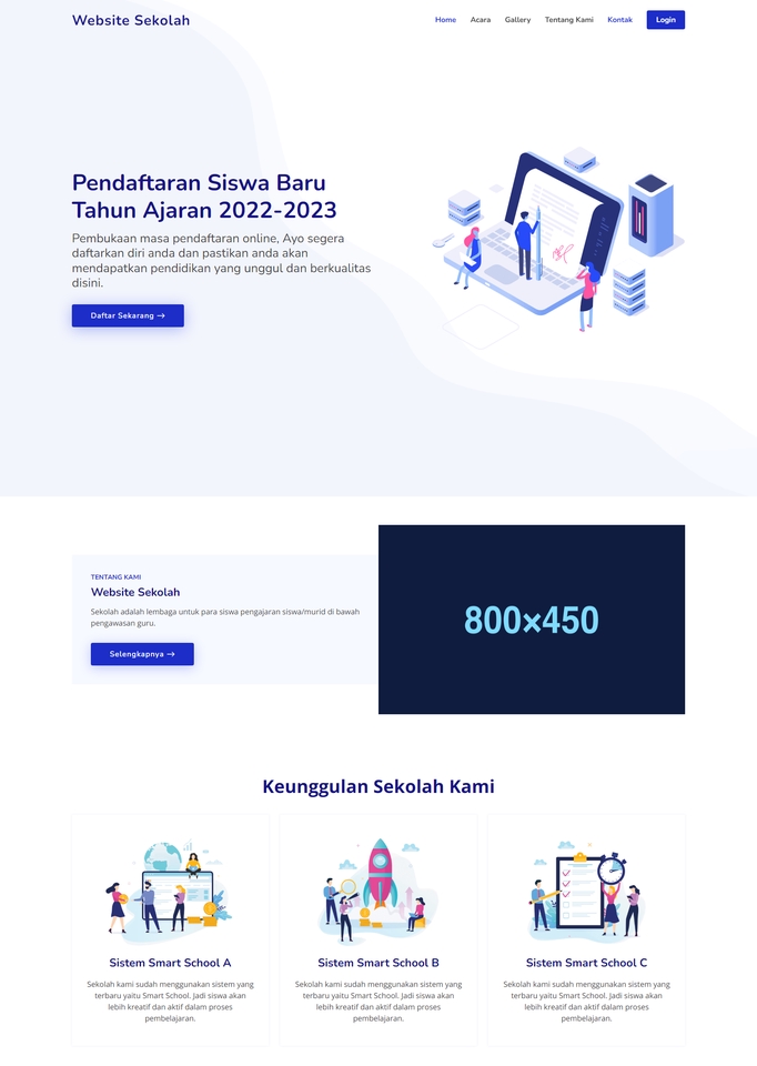Web Development - Web Sekolah PPDB PRO - Codeigniter 3 - 2