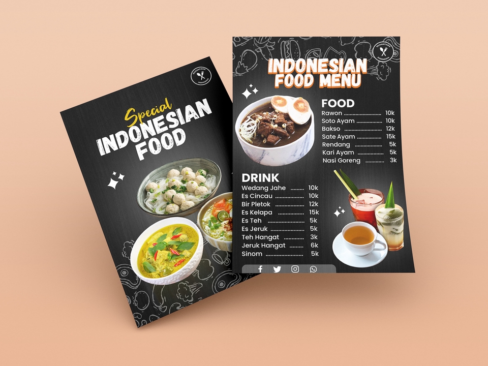 Digital Printing - Desain Menu Makanan, Menarik dan Pengiriman Cepat - 4