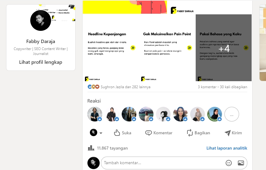 Penulisan Konten - JASA COPYWRITING CEPAT & MENARIK - (Instagram, Facebook, Landing Page, Company Profile, dll) - 4
