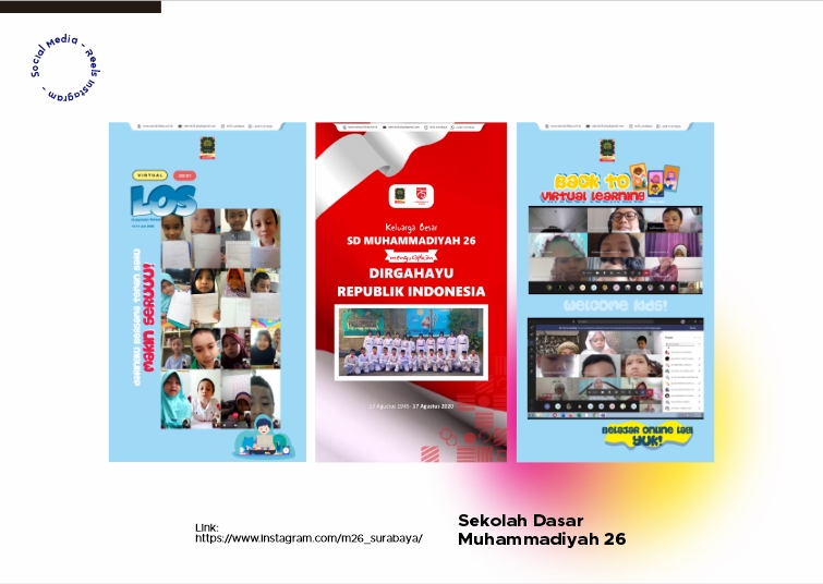 Jasa desain banner Instagram untuk Sekolah Dasar Muhammadiyah 26 Surabaya dengan desain modern dan menarik.