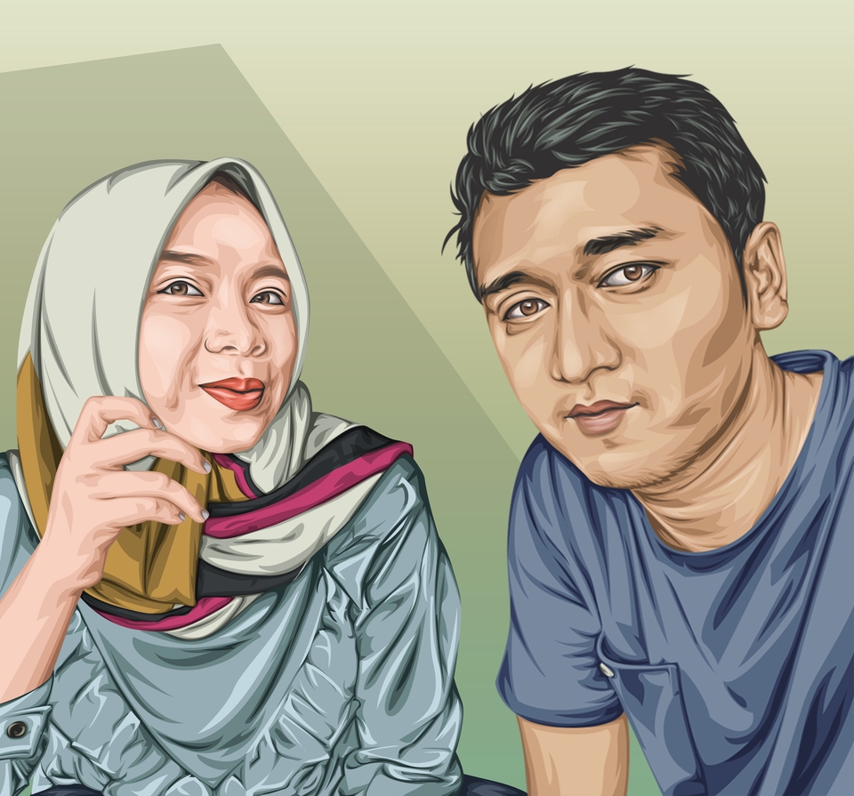 Gambar dan Ilustrasi - Ilustrasi Kartun atau Vector Wajah - 5
