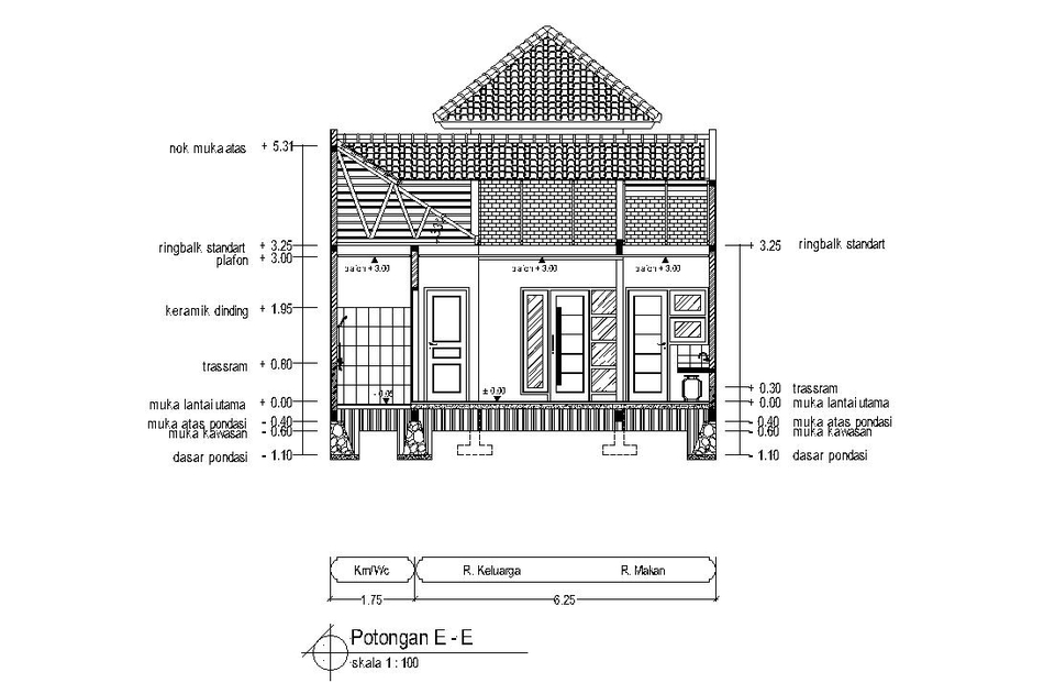 CAD Drawing - Cad Drawing / Gambar Kawasan/Landskap / Ekterior / Interior 2D Autocad  - 6