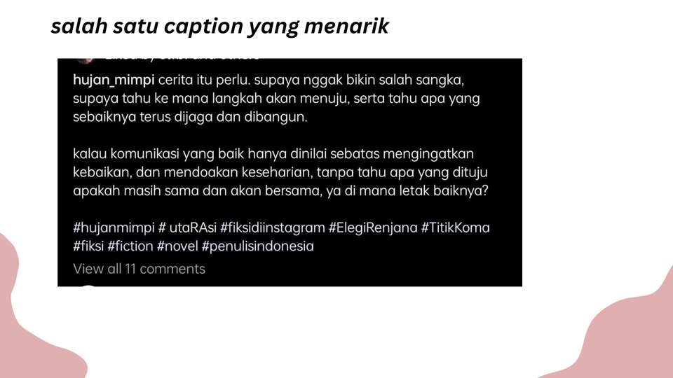 Caption Sosial Media - jasa penulisan caption yang menarik, dan copywriting untuk ADS IG/FB - 4