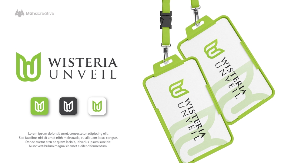 Kartu nama dengan desain Wisteria Unveil untuk layanan desain kartu nama profesional dan unik.