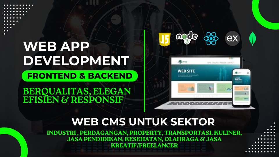Jasa Pembuatan Website Profesional, Berualitas, Elegan, Efisien dan Responsif untuk Semua Sektor