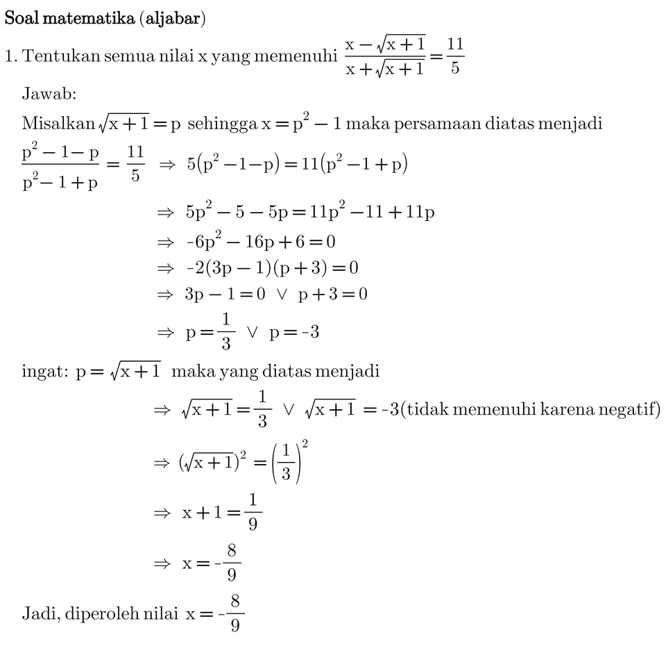Jasa Lainnya - Jasa Pengerjaan Soal Matematika/Fisika - 2