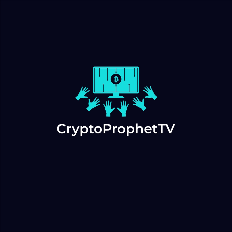 Logo CryptoProphetTV, jasa desain logo profesional untuk bisnis online dan perusahaan anda.