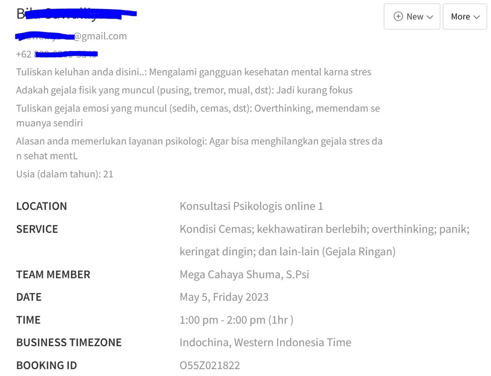Jasa konsultasi psikologi online untuk membantu mengatasi stres dan kecemasan, serta meningkatkan kesehatan mental.