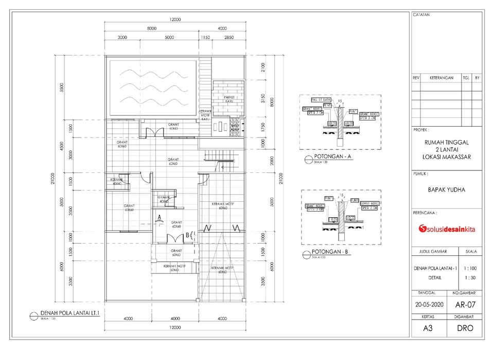 CAD Drawing - GAMBAR KERJA PROFESIONAL - 11