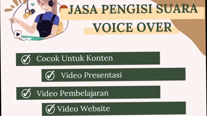 Sulih suara (dubbing, looping) - Pengisi Suara Voice Over Media Sosial, Dongeng, DLL Cepat Selesai - 6