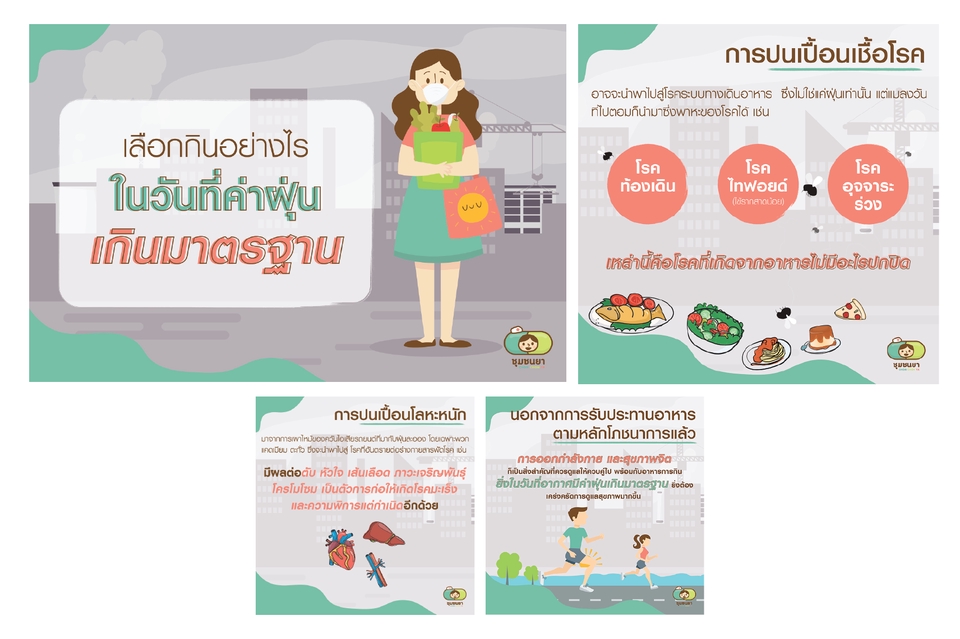 ออกแบบแบนเนอร์สุขภาพ รับออกแบบแบนเนอร์อาหาร ปลอดภัย