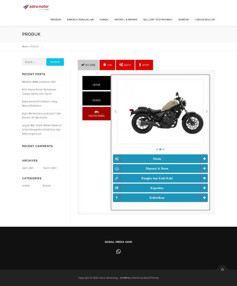 Jasa pembuatan website toko online di Indonesia - Astra Motor