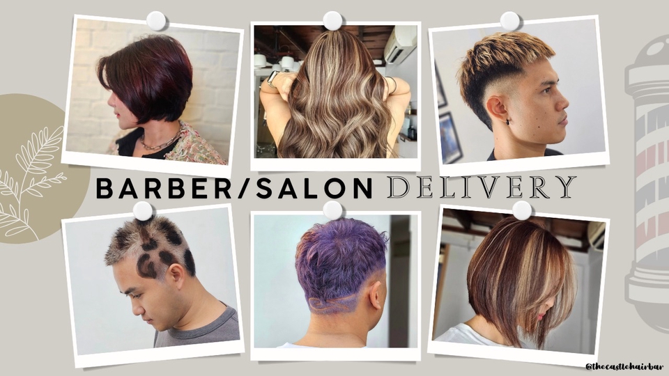 ตัดผมเดลิเวอรี่ รับตัดผมถึงบ้าน บริการตัดผมนอกสถานที่ ช่างตัดผมมืออาชีพ