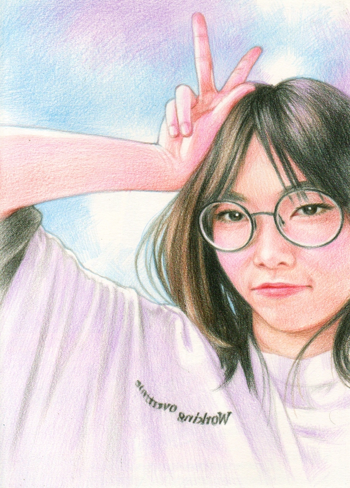 วาดภาพเหมือน Portrait - รับวาดภาพเหมือน งานสีไม้-งานดินสอ ขาว-ดำ - 5