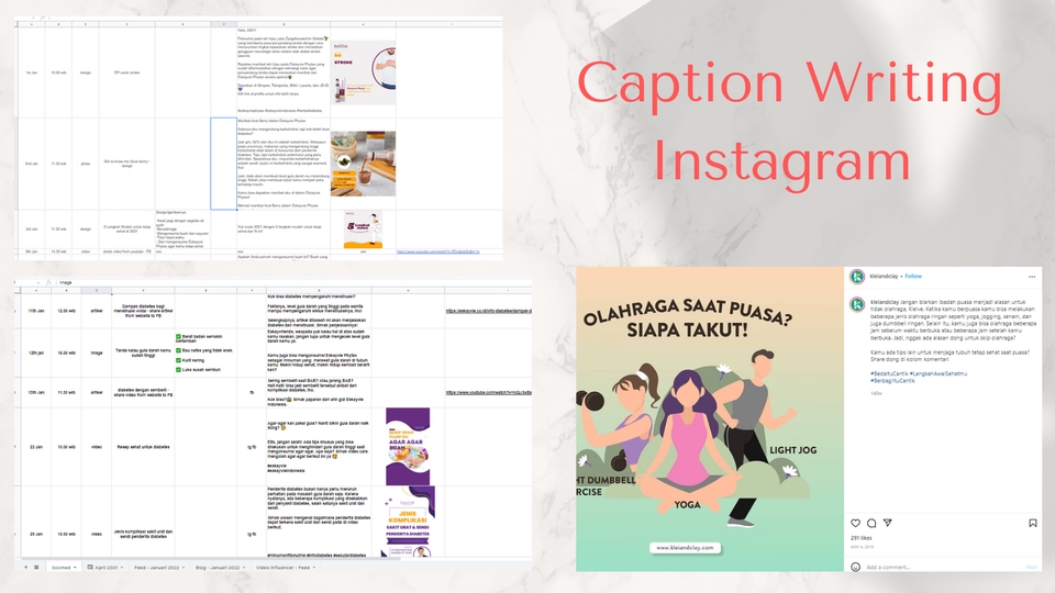 Jasa Pembuatan Script atau Naskah Video Youtube, Tiktok oleh Penulis Naskah - BIKIN CAPTION INSTAGRAM - TERMURAH! 1 HARI JADI