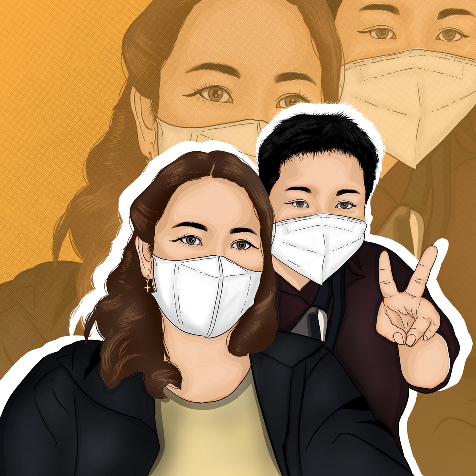 Jasa karikatur wajah vektor desain untuk freelance, gambar karikatur wajah hitam putih