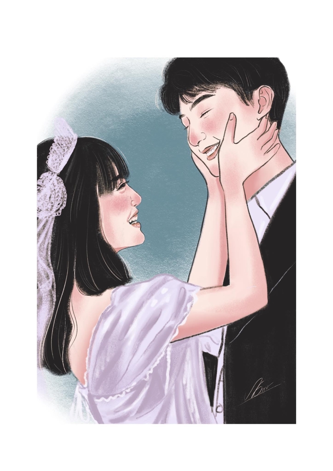 วาดภาพเหมือน Portrait - รับวาดรูปคน สตว์เป็นสไตล์มินิมอล - 3